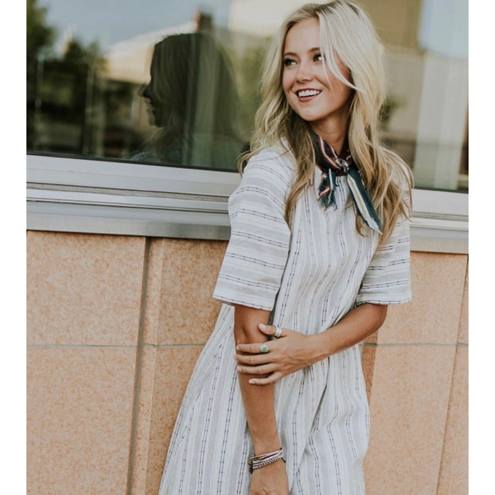 ❕Roolee Striped Midi Dress❕